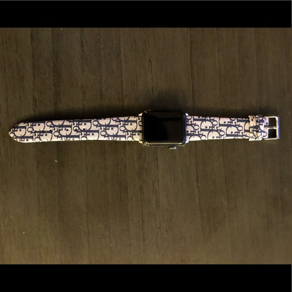 Designer Leather Apple Watch Band